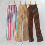 Bootcut striped pants for Poppy or Barbie (see description)