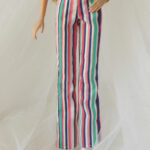 Bootcut striped pants for Poppy or Barbie (see description)