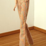 Bootcut striped pants for Barbie Model Muse or Poppy Parker